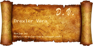 Drexler Vera névjegykártya